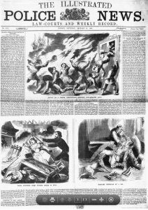 Illustrated Police News. Saturday, 12 January, 1867. ‘Burglary prevented by a dog’